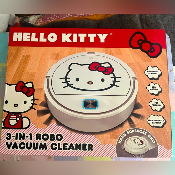 HELLO KITTY White 3-1 Robo Vacuum Cleaner NIB NEW NWT - Picture 1 of 9